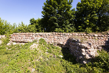 Image showing the ruins  fortress  