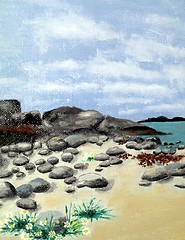Image showing beach painting