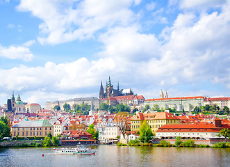 Image showing Prague, Ola town, river in Prague