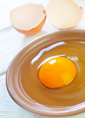 Image showing raw eggs