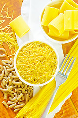 Image showing raw pasta