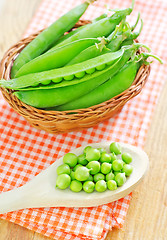 Image showing green peas