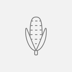 Image showing Corn line icon.