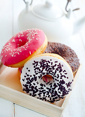 Image showing Sweet donuts, different kind from donuts