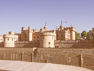 Image showing Retro looking Tower of London