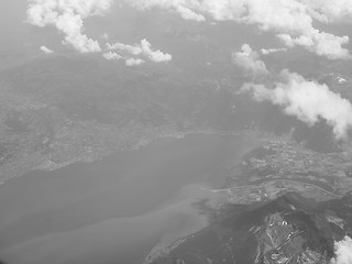 Image showing Black and white Bodensee lake