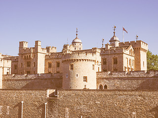 Image showing Retro looking Tower of London