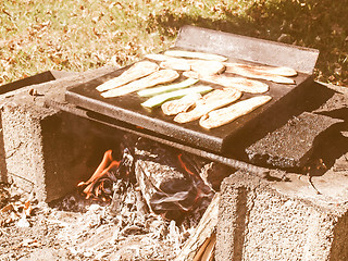 Image showing Retro looking Barbecue picture