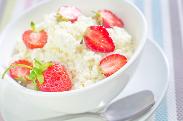 Image showing sweet cottage with strawberry