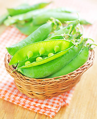 Image showing green peas