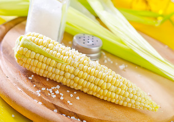 Image showing Corn with salt