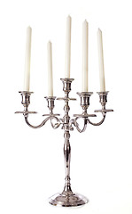 Image showing silver candelabrum