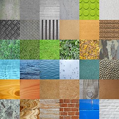 Image showing Set of textures