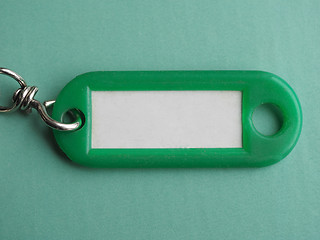 Image showing Green keyring