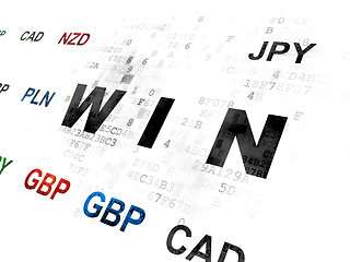 Image showing Business concept: Win on Digital background