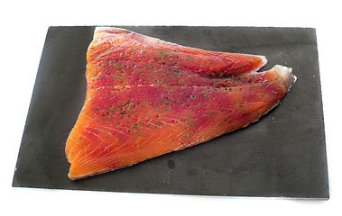 Image showing salmon fillet