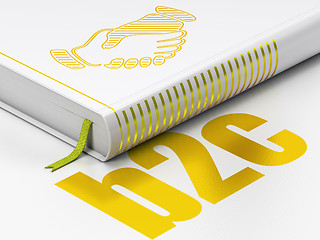 Image showing Finance concept: book Handshake, B2c on white background