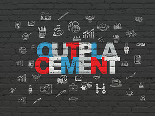 Image showing Business concept: Outplacement on wall background