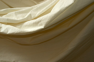 Image showing draped muslin background cloth close up