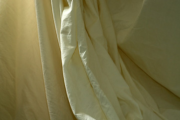 Image showing draped muslin background cloth with folds