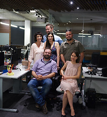 Image showing portrait of business team at modern office