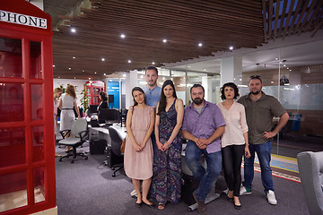 Image showing portrait of business team at modern office