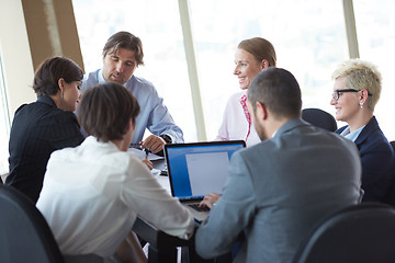 Image showing business people group on meeting at office