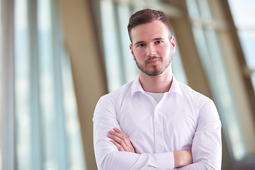 Image showing business man with beard at modern office