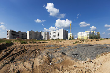 Image showing construction  residential house