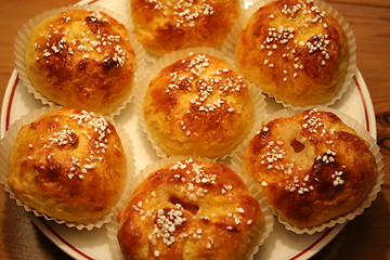 Image showing Saffron buns for Christmas