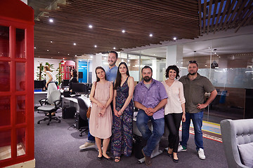 Image showing portrait of business team at modern office