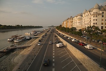 Image showing Urban street by the river