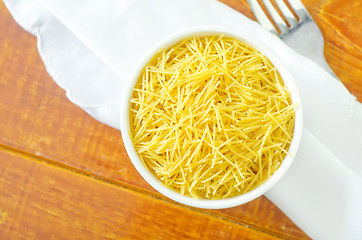 Image showing raw pasta