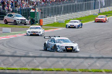 Image showing DTM (Deutsche Tourenwagen Meisterschaft) on MRW (Moscow RaceWay), Moscow, Russia, 2013.08.04