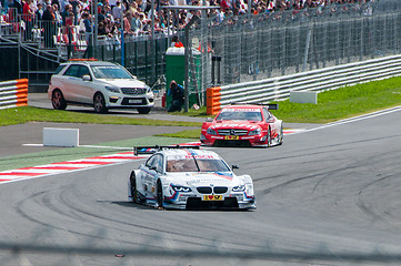 Image showing DTM (Deutsche Tourenwagen Meisterschaft) on MRW (Moscow RaceWay), Moscow, Russia, 2013.08.04