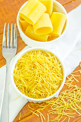 Image showing raw pasta