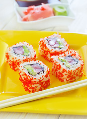 Image showing sushi