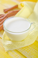 Image showing milk with cinnamon