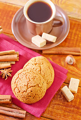 Image showing cookies with coffee