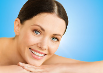 Image showing beautiful smiling woman in spa salon