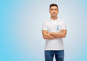 Image showing man with prostate cancer awareness ribbon