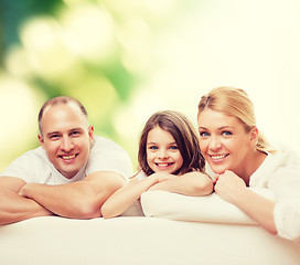 Image showing happy family at home