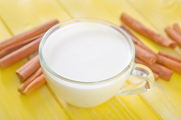 Image showing milk with cinnamon