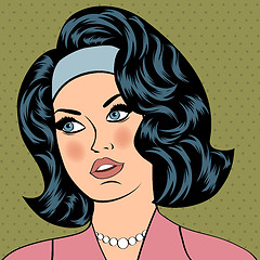 Image showing Pop Art illustration of girl