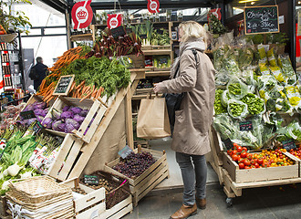 Image showing Green market in Amsterdam