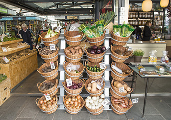 Image showing Green market in Amsterdam