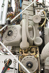 Image showing Old telephone equipment