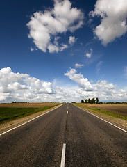 Image showing Summer road . country  