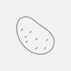 Image showing Potato line icon.