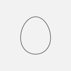 Image showing Egg line icon.